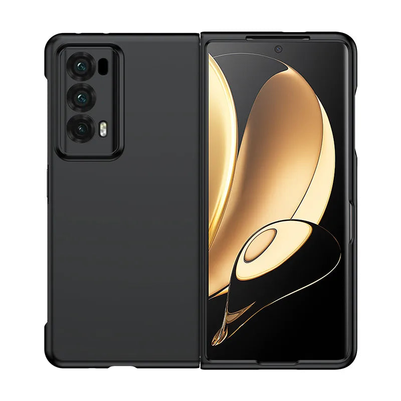 PC Hard Shell Phone Case For Honor Magic V2 Solid Color Protective Cover Car Mobile World