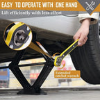Car Wheel Hand Crank Ratchet Wrenches Garage Tire Wheel Handle Phillips Wrench Car Labor-Saving Jack Tire Repair Tool Universal CM World