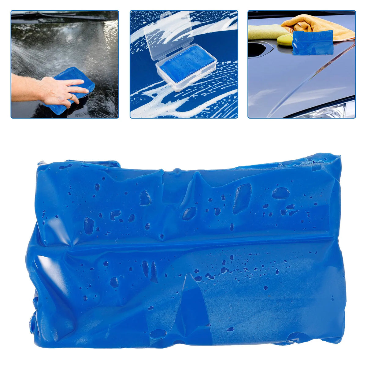 Automotive Clay Bar Car Detailing Cleaning Tool Gentle on Paint Effective Dirt Removal for Body Bumper Mirror Windows Wheels