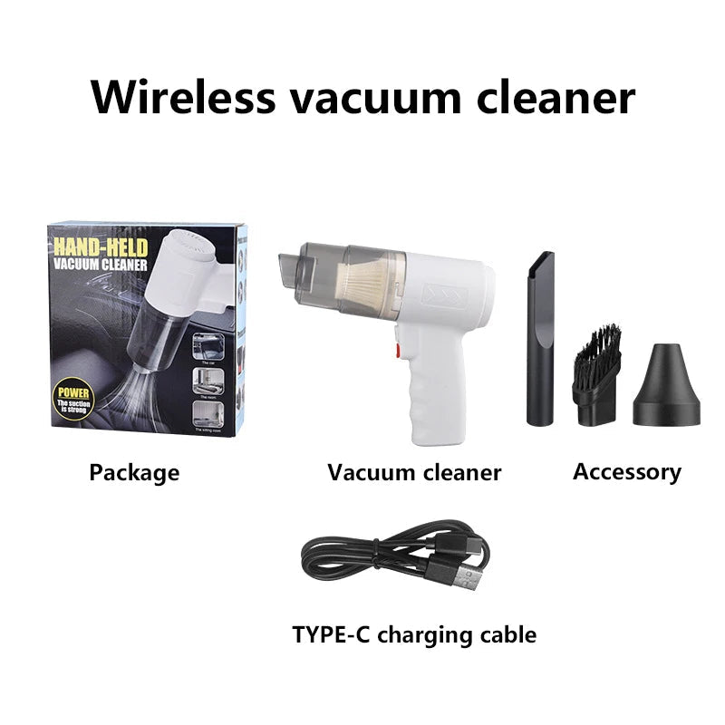 2900000pa Car Wireless High Power Vacuum Cleaner 120W 3-in-1 Portable Handheld For Home Rechargeable Auto Cordless Cleaner 2026 Car Mobile World