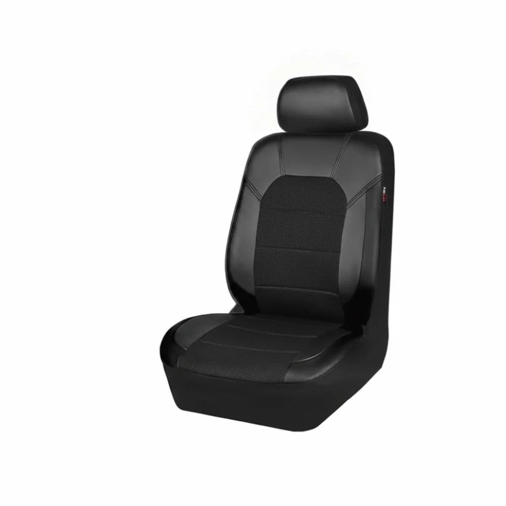 PU Leather Car Seat Cover Waterproof Quilted Seat Cushion Cover Full-Wrapped Sandwich Stitching Universal Car Seat Cover