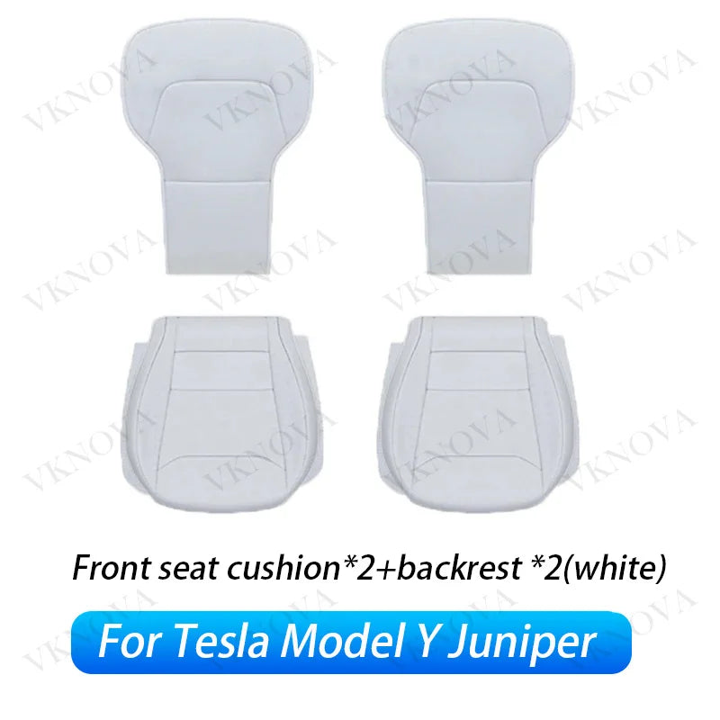For Tesla New Model Y Juniper 2025 2026 Car Seat Cover Nappa Leather & 8 Grade Anti Fouling Wholesale Price Interior Accessories CM World