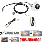 Parking CVBS Switch AHD 1920x1080P 720P Car Rear View Camera 170° Fisheye Golden Lens Full HD Night Vision Vehicle Reversing CM World