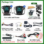 Car Radio Carplay 9.7 Inch For Ford Focus 3 Mk 3 2011 2012-2019 Navigation GPS Android Auto Android 15 5G Wifi Unit No 2din DVD