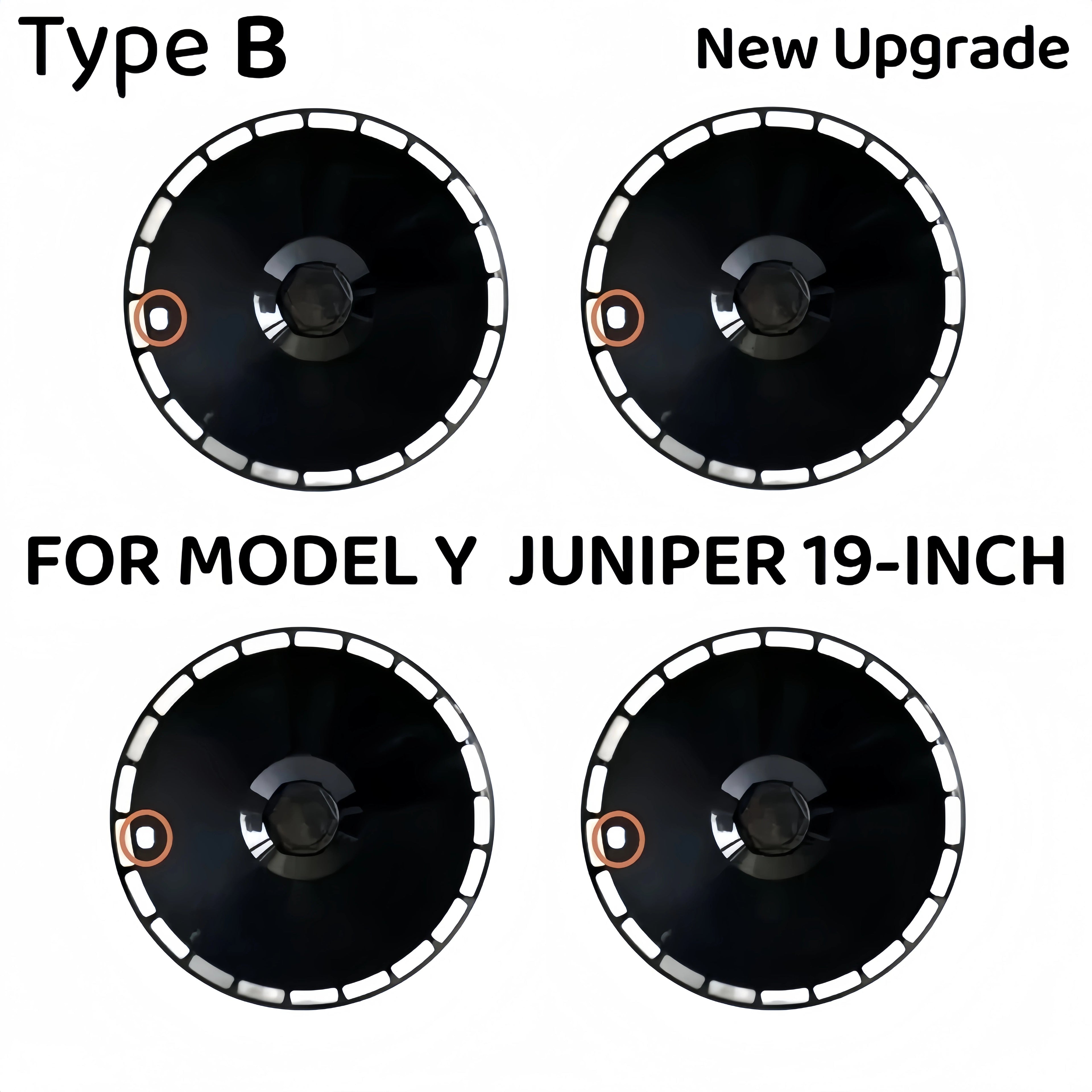 4PCS HubCap 19 Inch Wheel Caps Automobile Performance Replacement Hub Cap Full Rim Cover Accessories For Tesla Model Y Juniper CM World