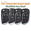 Car Remote Folding Key Shell for Buick Chevrolet Camaro Cruze Epica Lova Opel Vauxhall Insignia Astra Mokka Modified Fob Case CM World