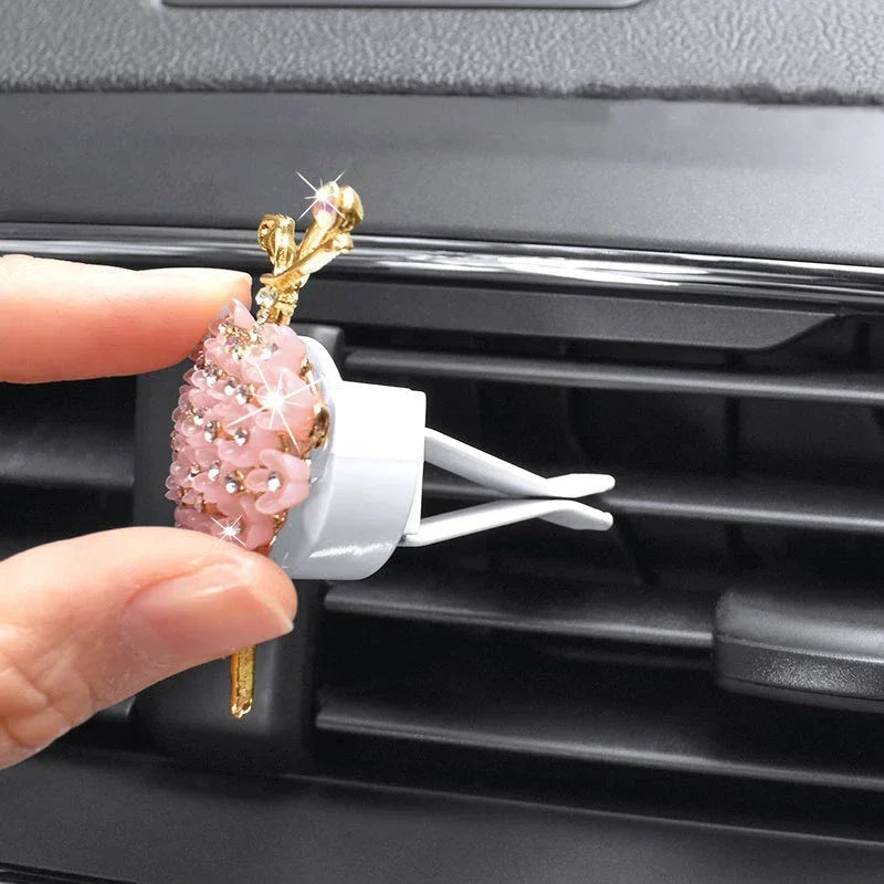 Car Fragrance Perfume Clip Diffuser Ballet Girl Car Air Freshener Auto Vent Scent Parfum Diffuser Diffuseur Voiture Car Purifier CM World