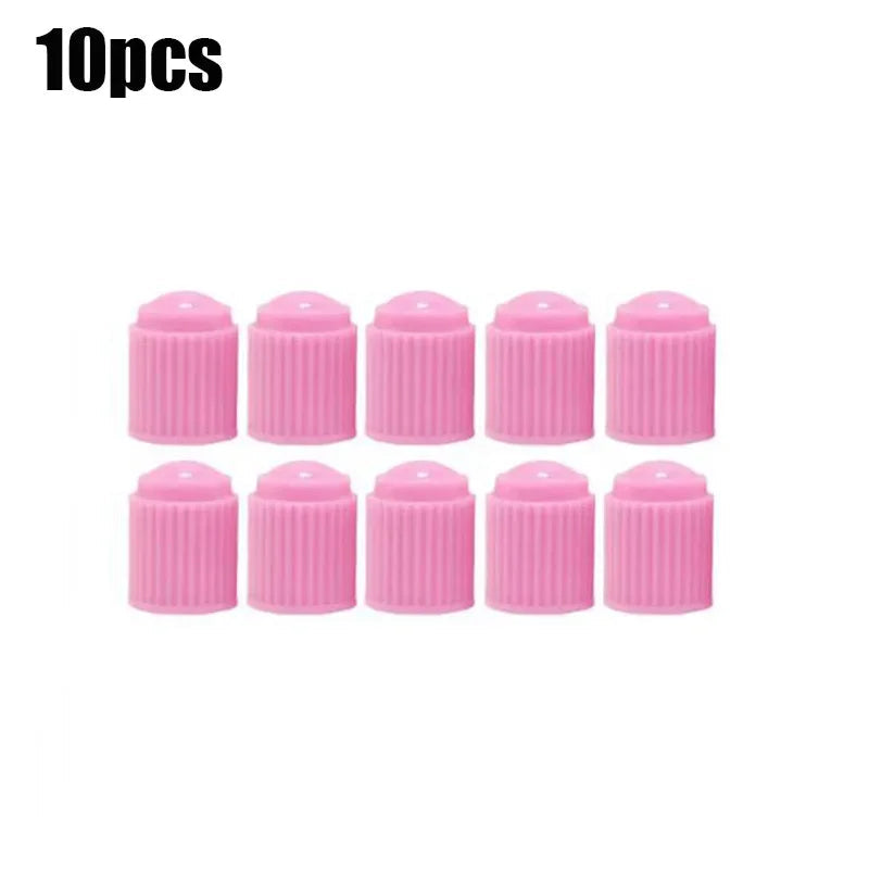 20Pcs Car Tire Tyre Valve Caps with O Rubber Ring Dust Covers Plastic Black Grey Red Stem Valve Caps for Cars Motorcycles Bike CM World