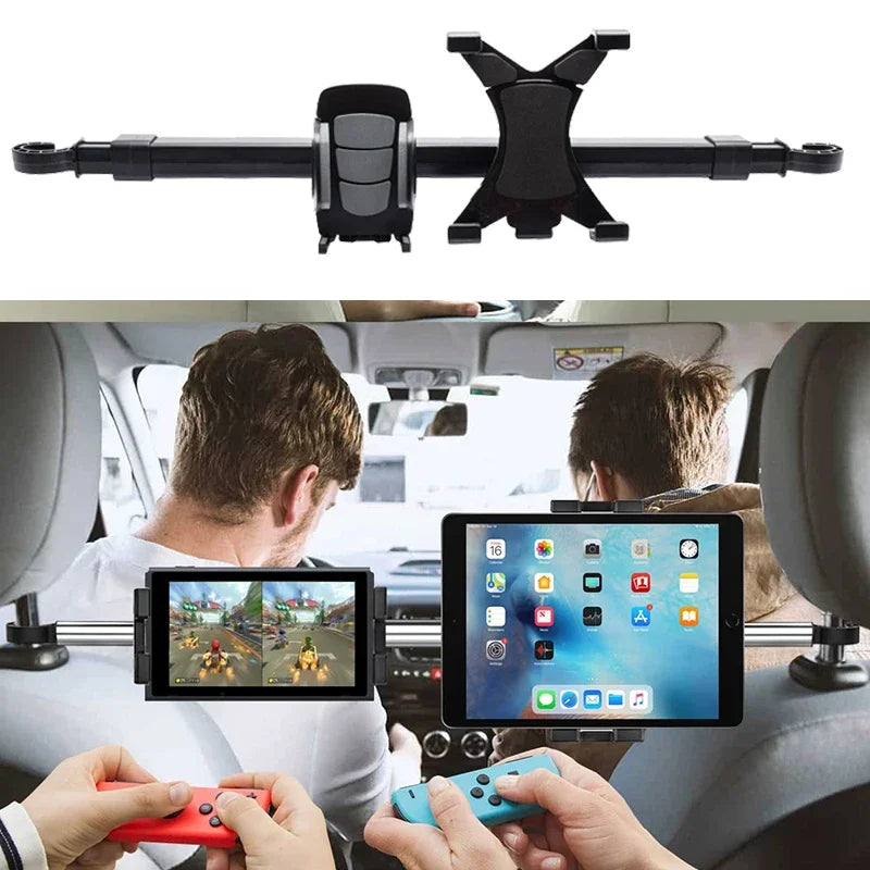 Car Tablet Phone Holder Stand Bracket 2 in 1 Car Truck Back Seat Headrest Phone Mount Holder for iPad Rear Seat Universal CM World