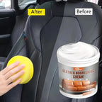 Multifunctional Leather Care Maintenance Oil Cleaning Cream for Car Interior Leather Seat Sofa Bag Shoes Jacket Care Polishing CM World