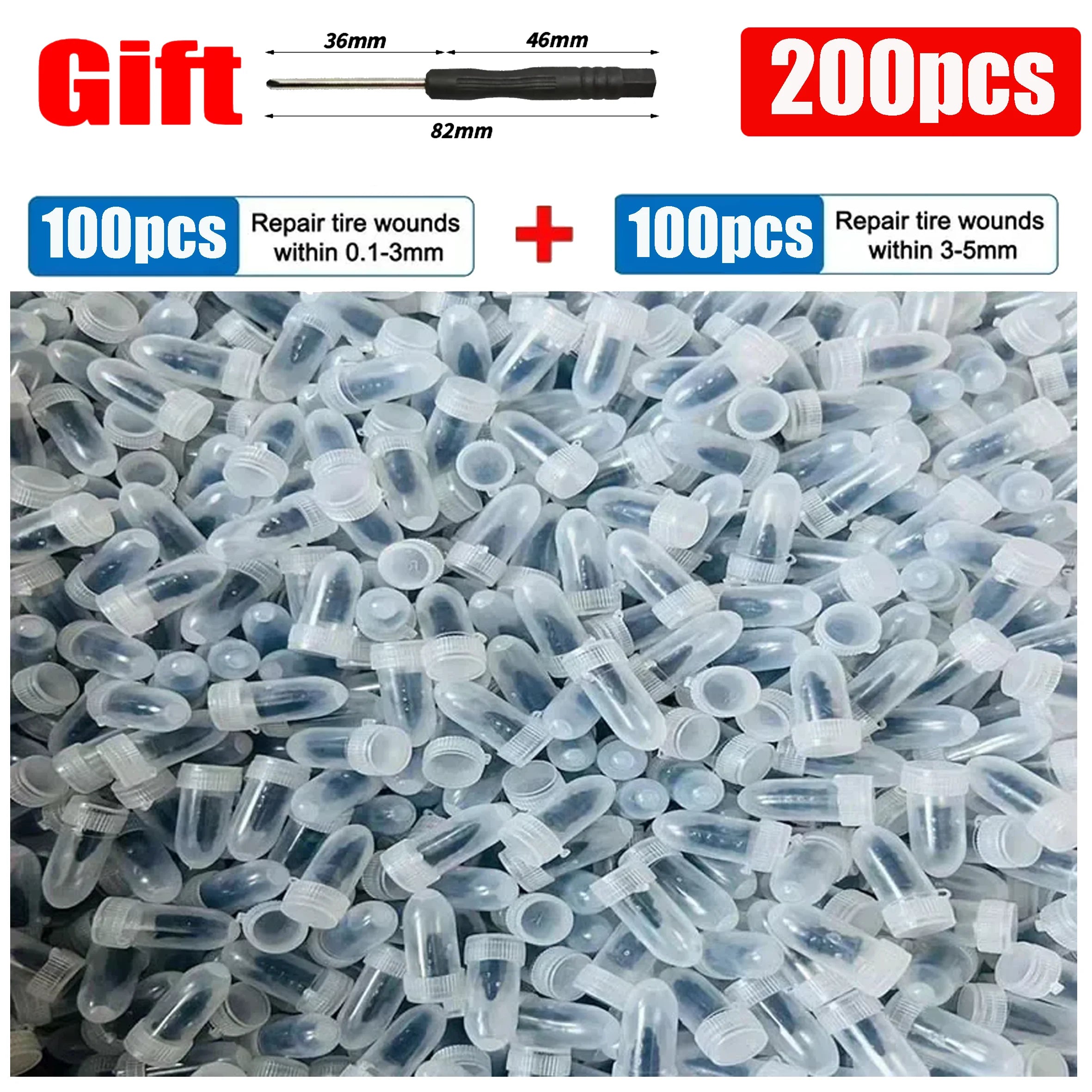 Car Tyre Repair Rubber Nail Car Wheel Punctures Screws Car Tire Repair Kit Car Motorcycle Tire Puncture Repair Screws Tool CM World