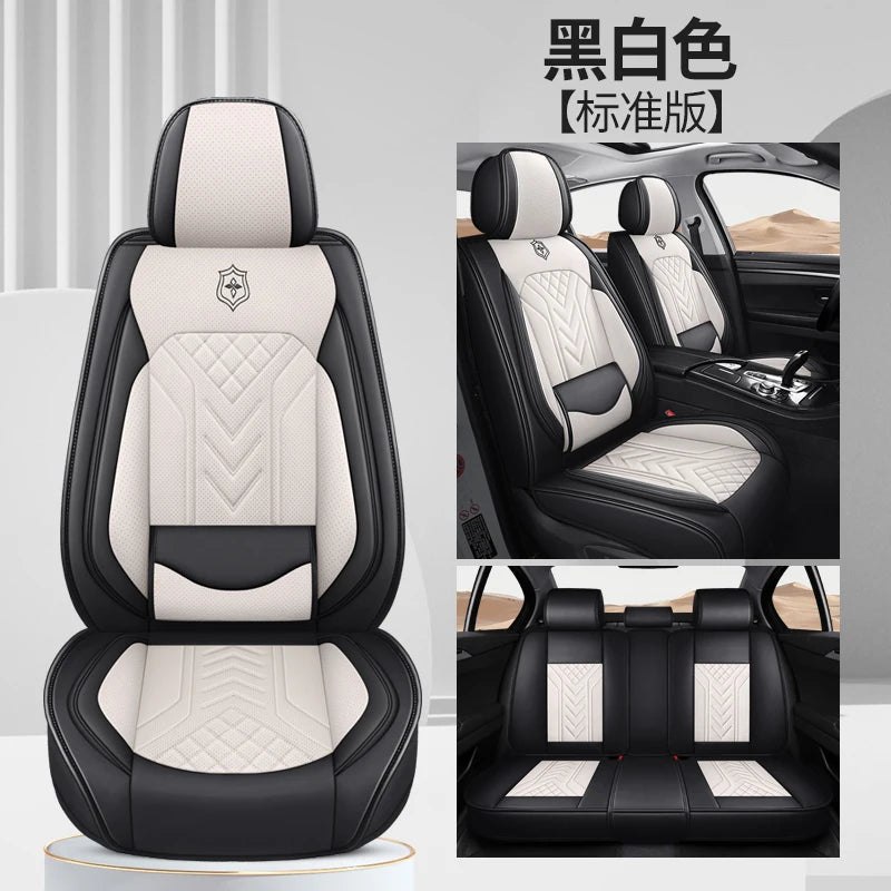 Five-Seat Universal Car Seat Covers with Built-In Lumbar Support Comfortable Multiple Colors Available CM World