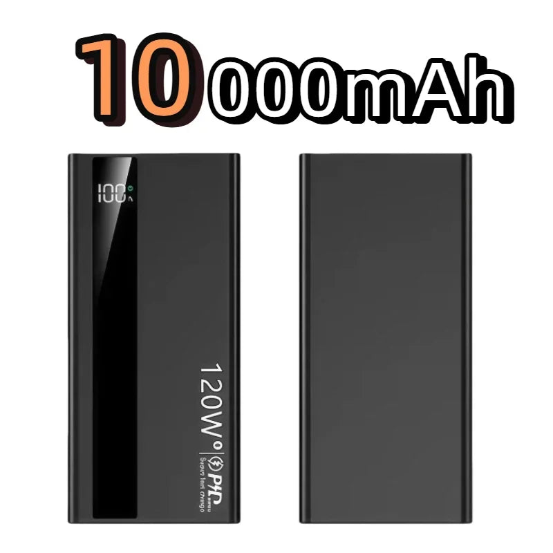 For  Xiaomi 120W 200000mAh High Capacity Power Bank Super Fast Charging Portable External Battery Power Bank For Iphone Samsung Car Mobile World