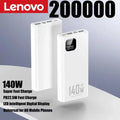 Lenovo 140W CCC Power Bank 500000mAh High Capacity Super Fast Charging Portable Battery Charger for iPhone 12-17 Samsung 2026 Car Mobile World