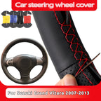 OEM Style For Suzuki Grand Vitara 2007 2008 2009 2010 2011 - 2013 Microfiber Leather Car Steering Wheel Cover Auto Accessories CM World