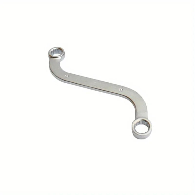 5Pcs S Type 10-19mm 12-Point Box Ends Double-Headed Special-Shaped Fastening Wrench Car Repair Tool S-Shaped Spanner Hardware CM World