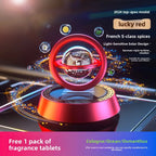 Solar-Powered Rotating Dashboard Aromatherapy Car Center Console Ornament, Car Perfume For The Interior