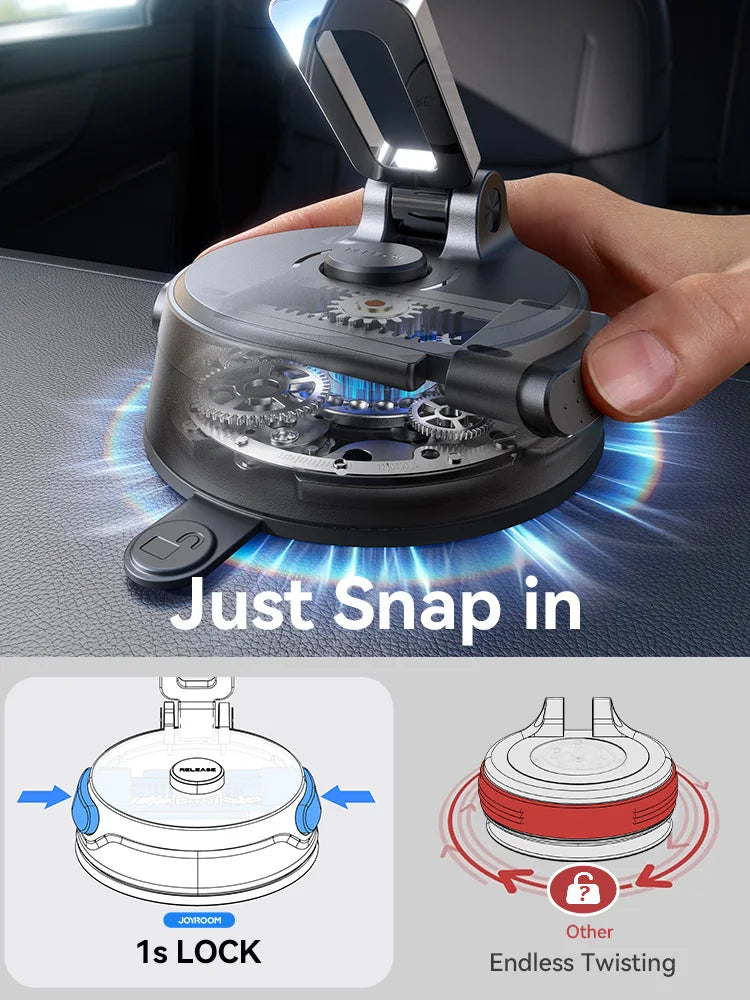 Joyroom Magnetic Suction Cup Phone Mount Universal Vacuum Magnetic Universal Car Phone Holder Mount For Dashboard Windshield