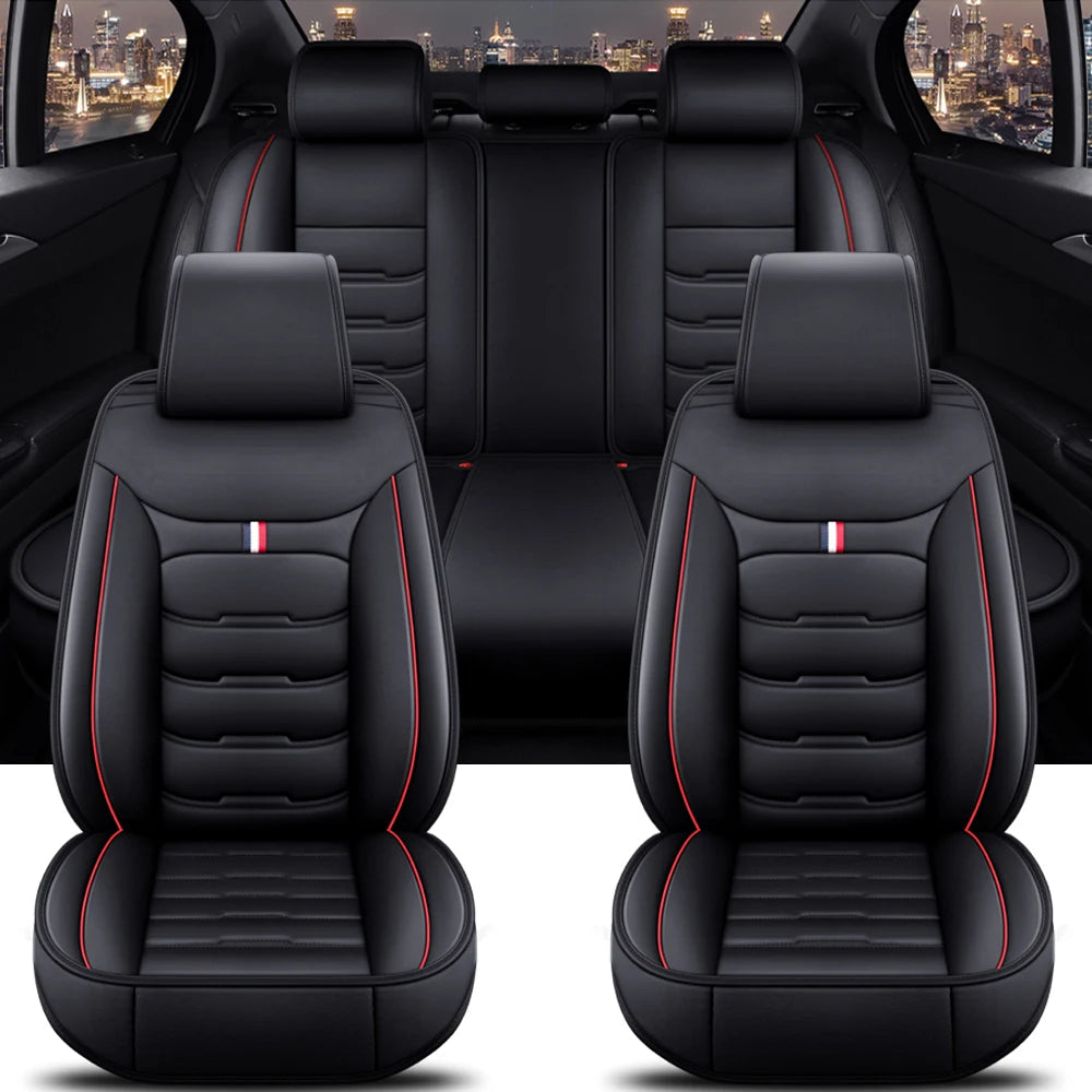 Full Coverage Universal Pu Leather Car Seat Covers for Buick Enclave Cascada Encore Lacrosse Excelle Regal TourX Car Accessories CM World