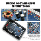 Class AB Car Audio Upgrade Power Amplifier 4 Channel 12V 8800W Power Stereo Amplifie Audio Speaker Subwoofer Treble Mid-bass CM World