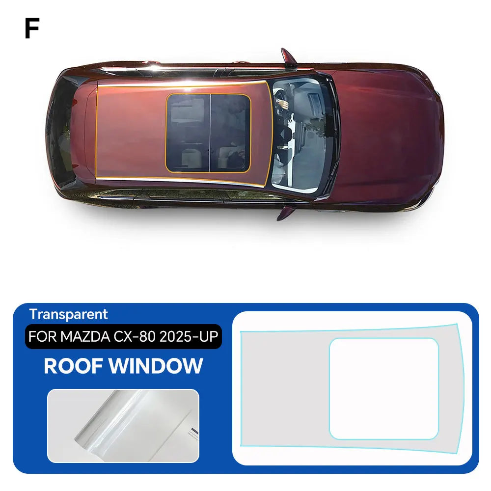 9mil TPU For Mazda CX80 2025-UP Car Paint Protection Film Body Sticker Anti-scratch Protective Transparent PPF Car Accessories Car Mobile World