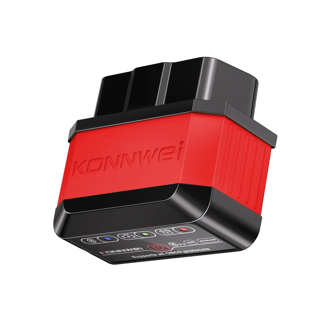 KONNWEI Car OBD2 Diagnostic Tool Bluetooth Connection MAXOBD App View Clear Engine Error Codes Car OBD2 Fault Scanning Tool Car Mobile World
