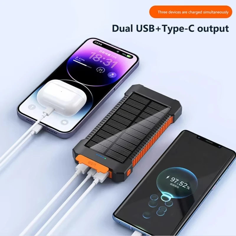 Lenovo NewSolar PowerBank Portable 500000mAh Large Capacity Super Fast Charging Outdoor External Battery For Huawei Samsung 2026 Car Mobile World