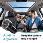 Car Charge GPS Locator Tracker 30W USB Phone Charger Fast Charging Type C QC3.0 Works with iOS Find My APP,Google,Android