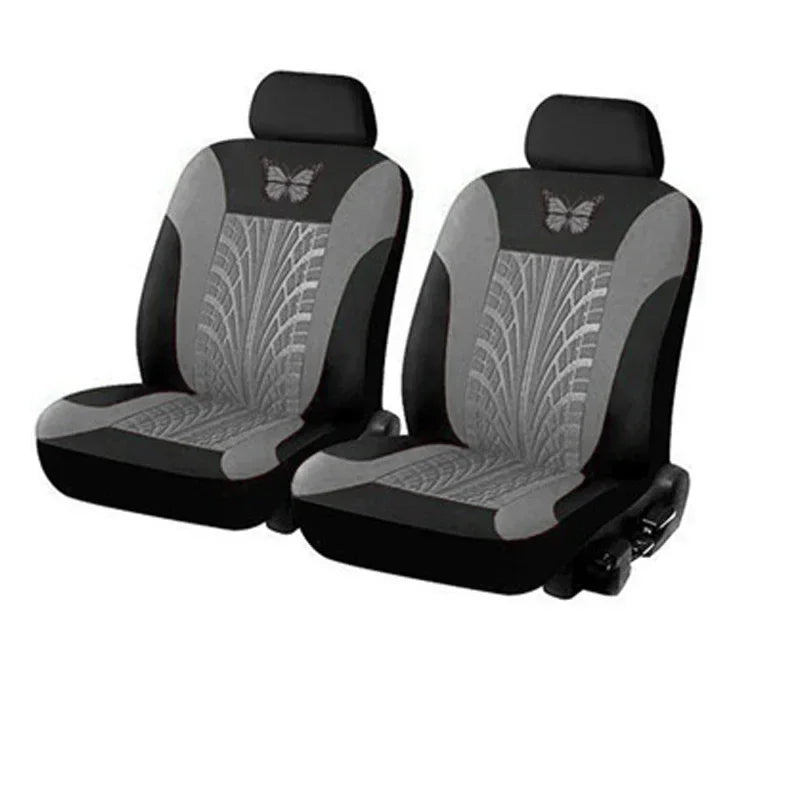 Car Seat Cover Full Set, Universal Butterfly Pattern Embroidery Auto Seat Cover Set
