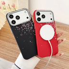 Luxury Cherry Blossom Kevlar Pattern For Magsafe Slim Case For iPhone 18 17 Air 16 15 14 13 Pro Max Magnetic All-inclusive Cover