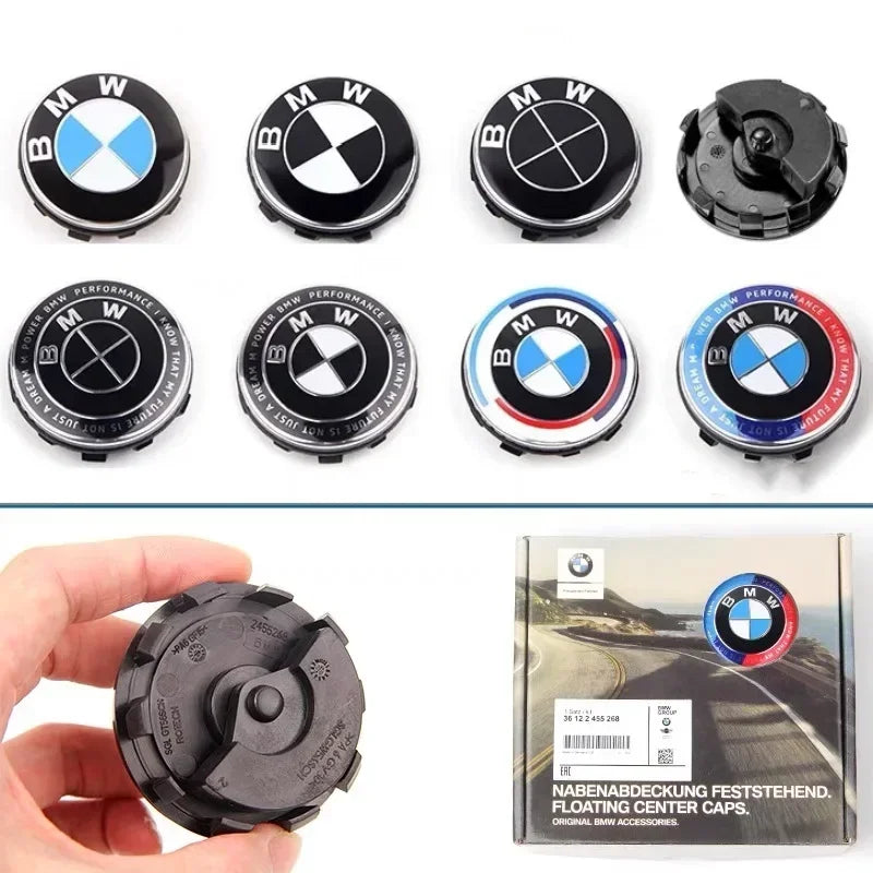 56/68mm BMW hub cover magnetic suspension hub center cover 1 3 5 7 series, 1x3x5x6 m2 m3 m4 m5 m6 automobile tire center logo. CM World