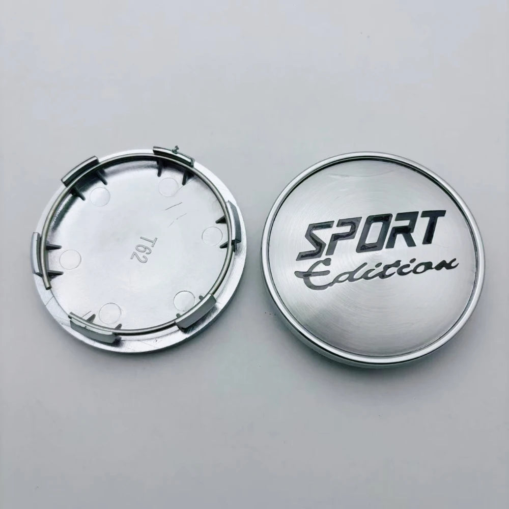 4pcs Car Wheel Center Caps 62mm ( Clips 57MM ) Wheel Hub Hubcaps Rim Dust Cover Sport Edition Logo Emblem Badge Car Accessories