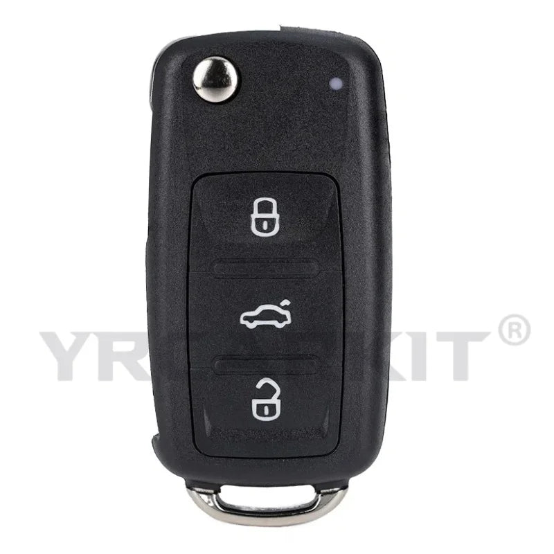 Folding Flip Remote Key Fob Case Shell For Volkswagen VW Skoda Golf Passat Polo Jetta Touran Bora Sharan 2/3/4 BTN Cover CM World