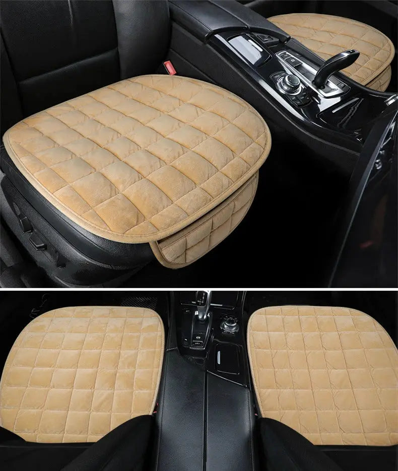 Universal Winter Warm Car Seat Cover Cushion Anti-slip Front Chair Seat Breathable Pad Car Seat Protector Seat Covers for Cars Car Mobile World
