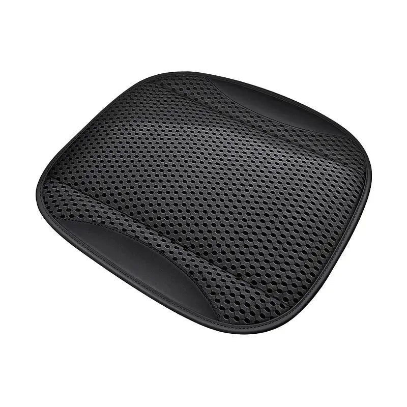 Hollow Mesh Sandwich Mesh Universal Car Seat Cushion Stitched with Premium Nappa Leather Edging Breathable and Comfortable Gifts Car Mobile World