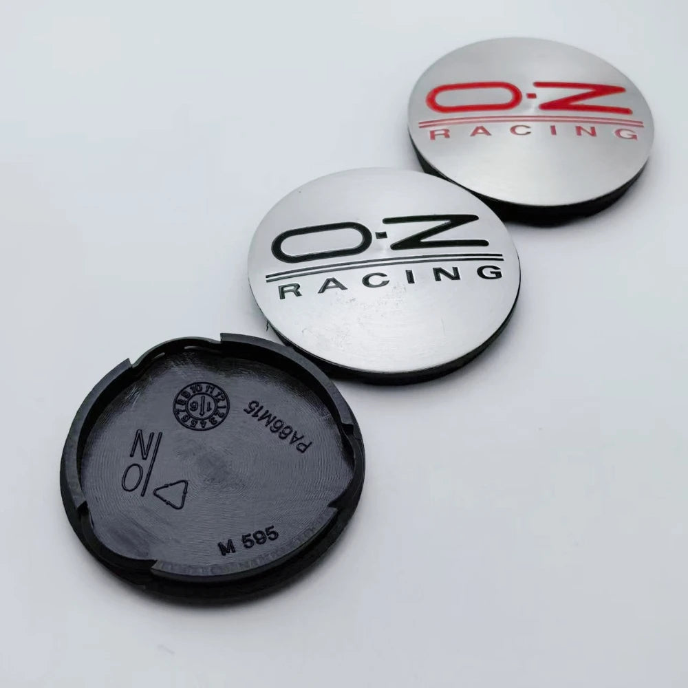 4pcs Car Wheel Center Hub Caps 62mm Clips 58mm Wheel Cap Rim Dust Cover Hubcaps OZ Racing Emblem Car Accessories For O.Z M595