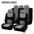 Four Seasons Fashion Universal 9 pcs Car Seat Cover Polyester Fabric Car Seat Cover CM World