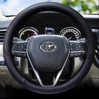 Durable Anti-Slip Car Steering Wheel Cover Microfiber Leather Steering Wheel Cover Universal Fit for Car, Truck, SUV, Van38cm CM World