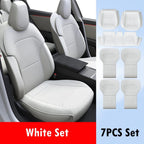 For Tesla Model Y Juniper 2025 2026 Semi-enclosed Seat Covers Front Rear Car Seat Cushion Protector Pad Set All Seasons Cooling CM World