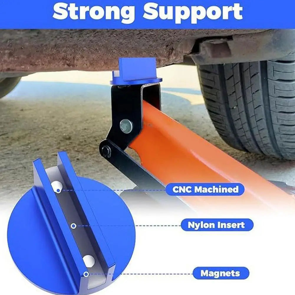 Jack Stand Pinch Weld Protector Equipped with Strong Magnet Long-Lasting Performance Suitable for Safe Vehicle Maintenance CM World