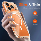 With  Magnetic Transparent TPU Shockproof Protection Phone Case for iphone 17 Pro Max/17 Pro/17E/17 Air/17