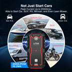 UTRAI Power Bank  2000A Jump Starter Portable Charger Car Booster 12V Auto Starting Device Emergency Car Battery Starter CM World