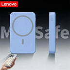 Lenovo Original Magnetic 50000mAh Powerbank External Battery Portable Charger Fast Charging For Apple iPhone Magsafes Power Bank Car Mobile World