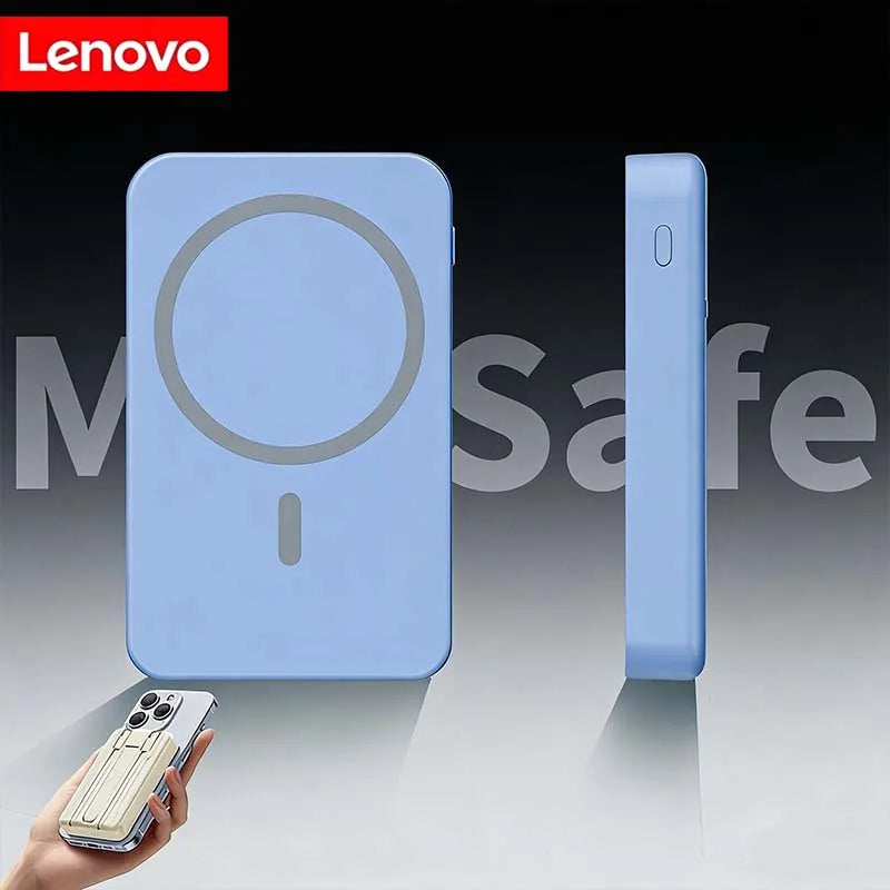 Lenovo Original Magnetic 50000mAh Powerbank External Battery Portable Charger Fast Charging For Apple iPhone Magsafes Power Bank Car Mobile World