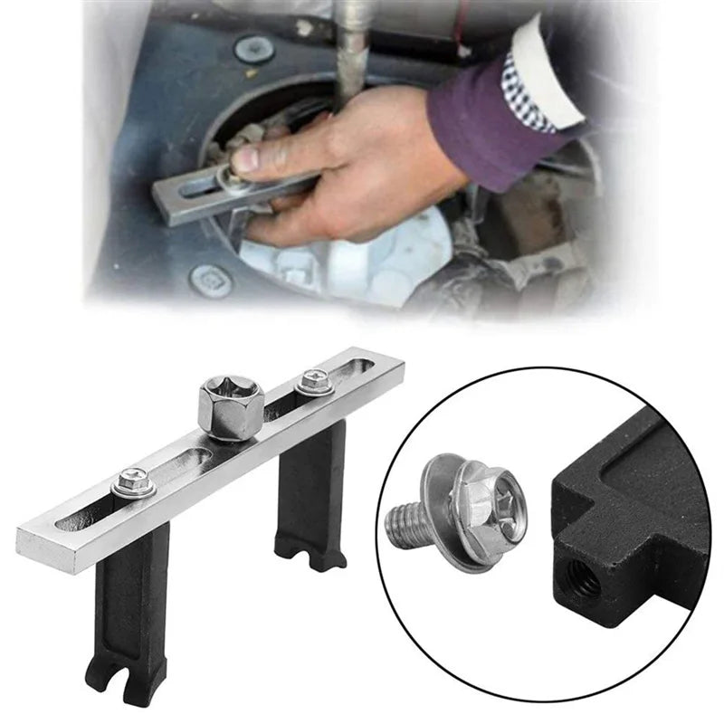 1Pc Universal Fuel Pump Lock Ring Tool Adjustable Fuel Tank Lid Removal Wrench Fuel Cap Spanner 3/8"‑1/2" Drive Butterfly Screw