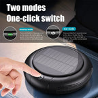 Car Air Purifier Solar/USB Powered, HEPA Filter & Negative Ion, Remove PM2.5/Smoke/Dust, 1200mAh Portable Auto Air Cleaner Car Mobile World