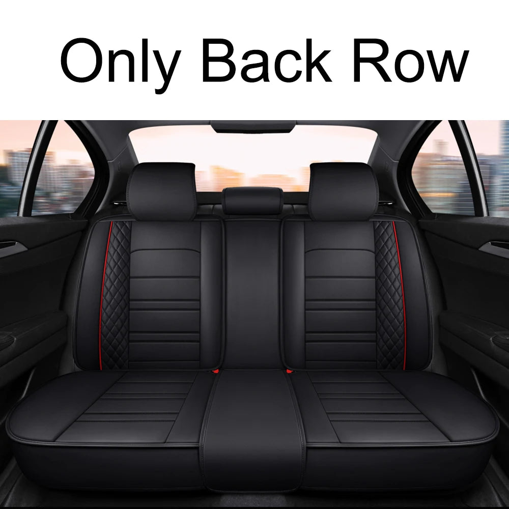Full Coverage Pu Leather Car Seat Covers for Dacia Duster Sandero Renault Clio Fiat Panda Lancia Seat Arona Cors Car Accessories CM World