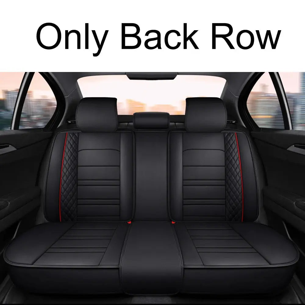 Full Coverage Pu Leather Car Seat Covers for PEUGEOT 206 307SW 308 407 408 508sw 208 2008 3008 4008 5008 Car Accessories CM World