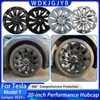 For Tesla New Model Y Juniper 2025 4PCS Hub Cap Car Replacement Wheel Cap 20Inch Performance Automobile Hubcap Cover Accessories CM World