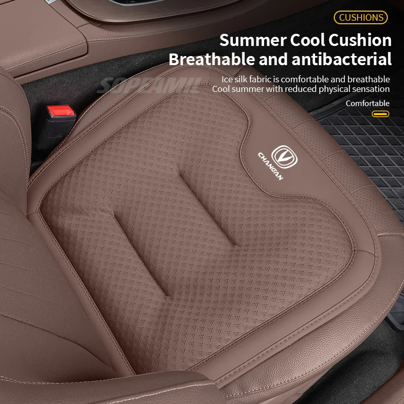 Car Seat Cushion Cover Ice Silk Seat Protector Pad wheel cover For Changan CS35 Plus CS85 CS55 Aslvin CS75 CS95 CS70 Accessories